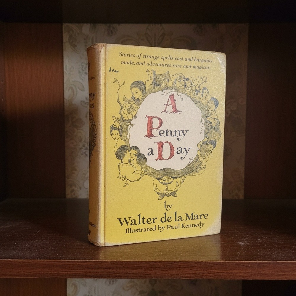 A Penny a Day Walter de la Mare Paul Kennedy Illust 1960 Alfred Knopf Hardcover
